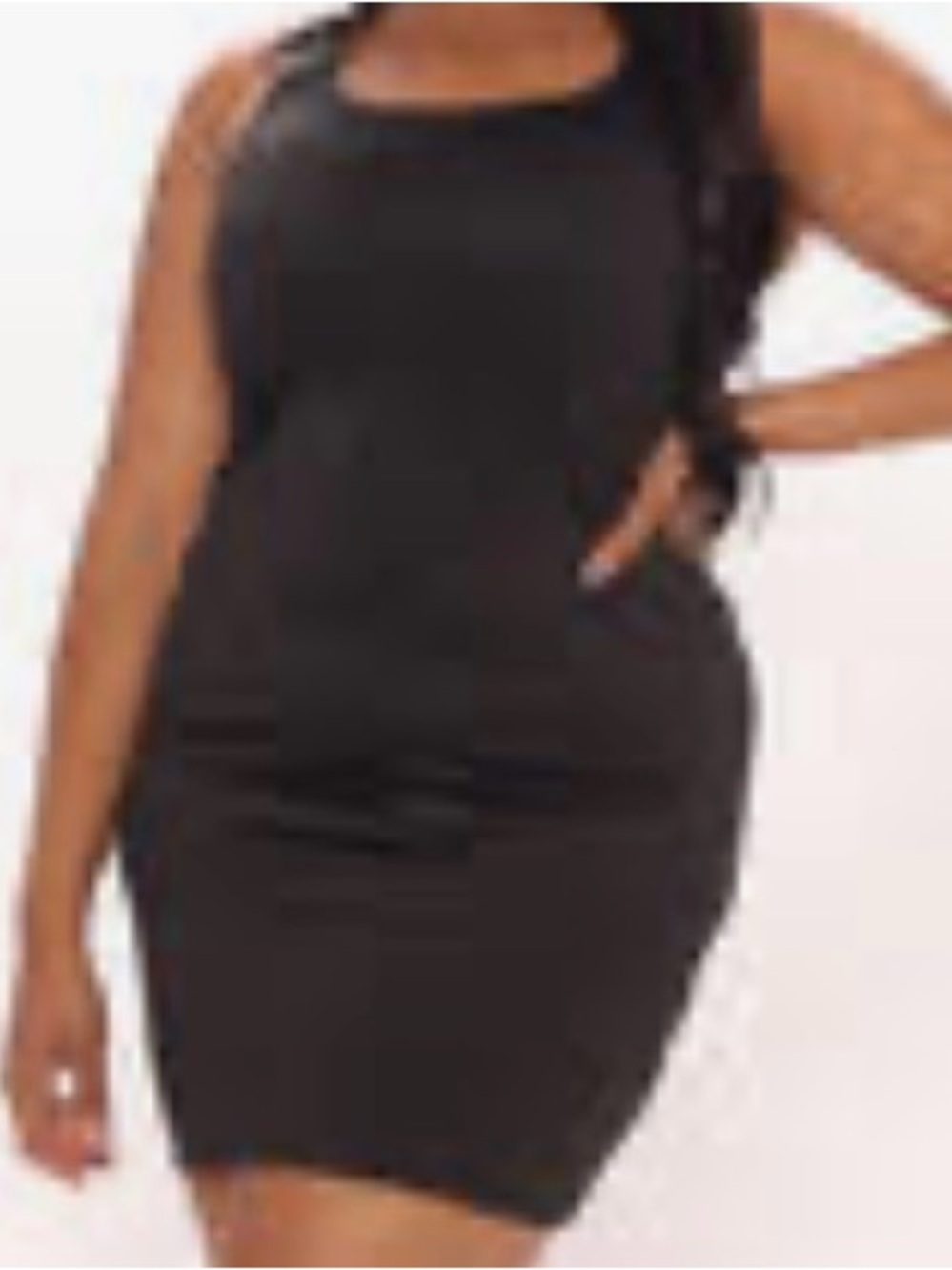 Sleek Black Tank Mini Dress for Women